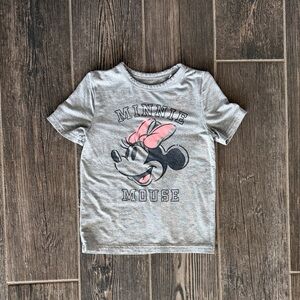 Little Sleepies Minnie Mouse Gray and Pink T-Shirt